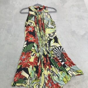 Etro Floral Midi Length Sleeveless Dress Size 8